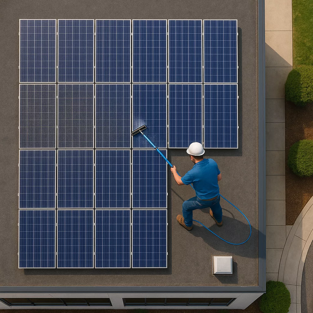 Commercial Solar Panel Cleaning - Clear Craft Cleaning